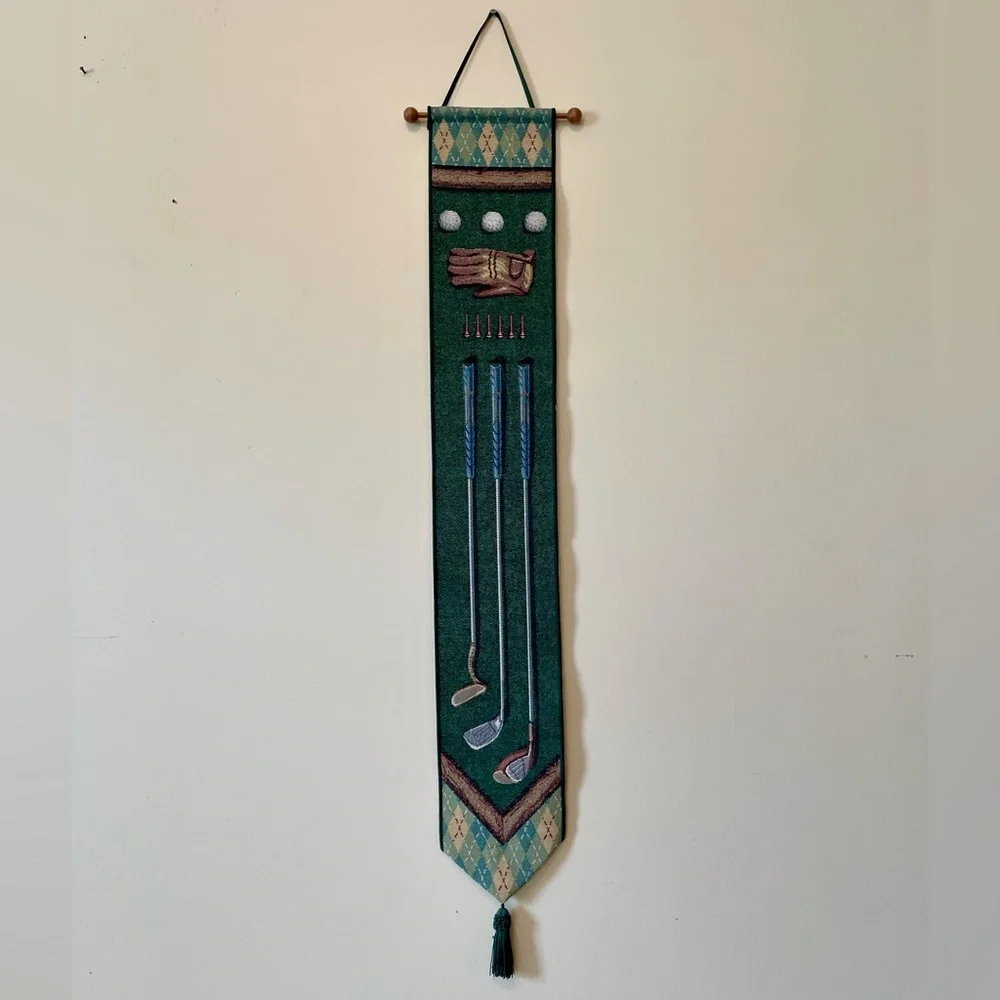 Links Bell Pull Golf Wall Tapestry (5.75”x41”) - Picture 6 of 6